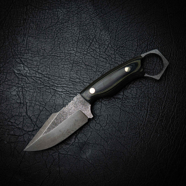 Mini Hunter – Black & Green Camo G10 (Stonewashed)