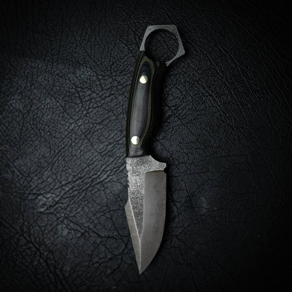 Mini Hunter – Black & Green Camo G10 (Stonewashed)