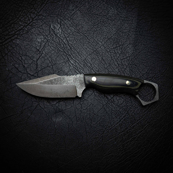 Mini Hunter – Black & Green Camo G10 (Stonewashed)