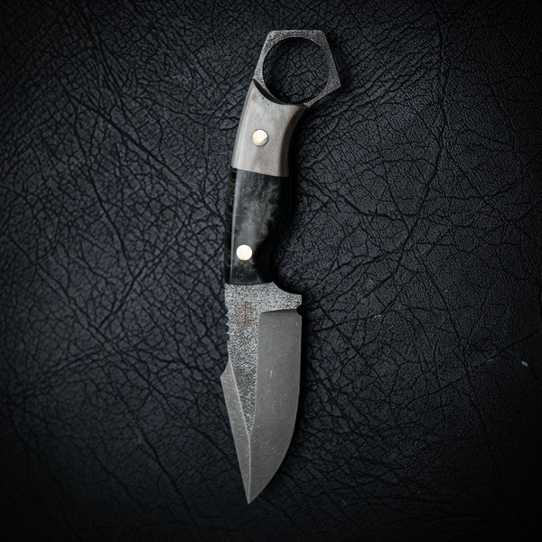 Mini Hunter – Black Dyed Birch & Antler (Stonewashed)