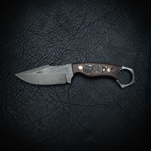 Mini Hunter – Carbon Fiber & Copper Layered (Stonewashed)