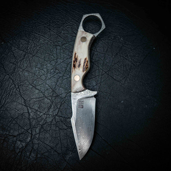 Mini Hunter – Full Antler (Damascus)