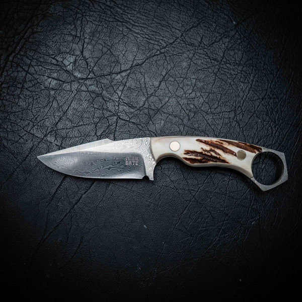 Mini Hunter – Full Antler (Damascus)