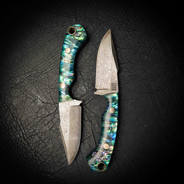 Iron Gate Knives workshop custom knife build in progress