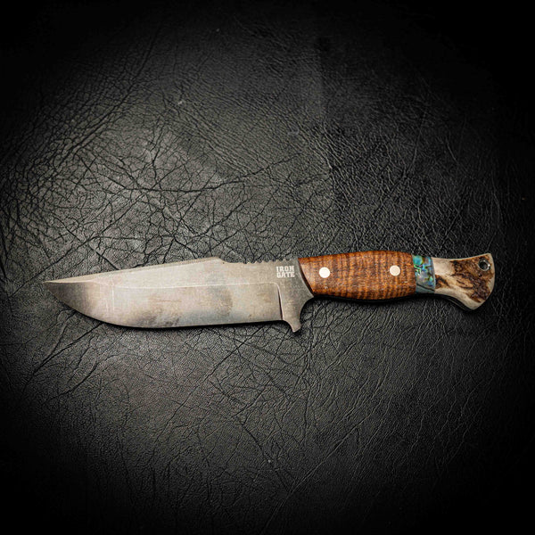 Vandis 4E Hunter – Figured Acacia, Abalone Inlay & Deer Antler