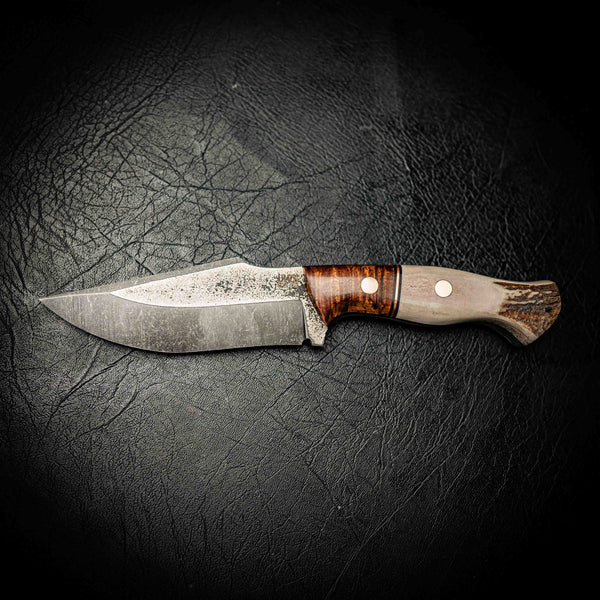 Elmax Hunter – Ringed Gidgee, Brass Spacer & Deer Antler