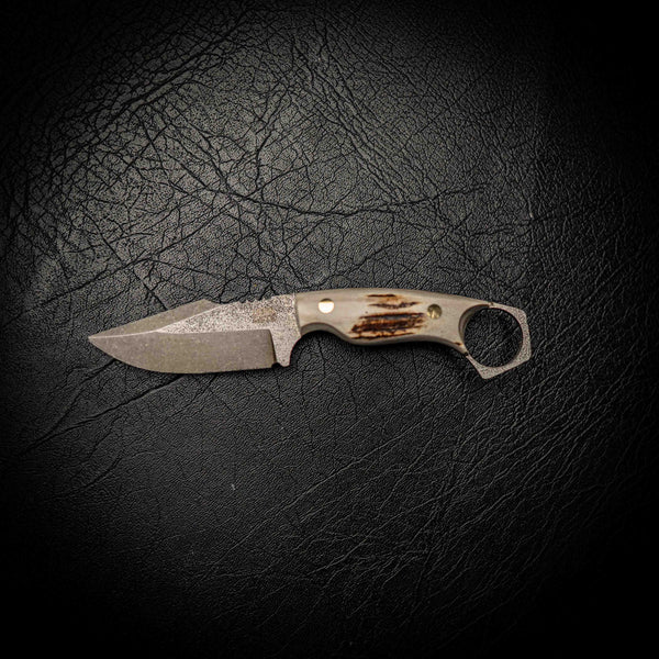 Mini Hunter – N690 Stainless Steel & Fallow Deer Antler