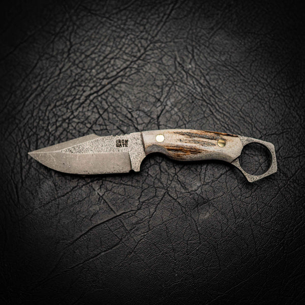 Mini Hunter – N690 Stainless Steel & Fallow Deer Antler