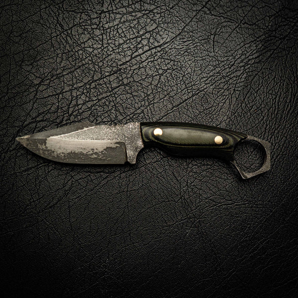 N690 Mini Hunter – Black and Green Layered G10