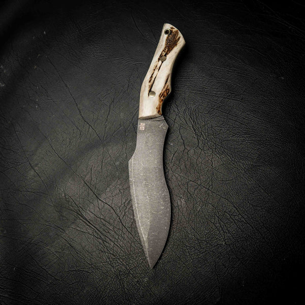 Stonewashed Kukri – Fallow Deer Antler