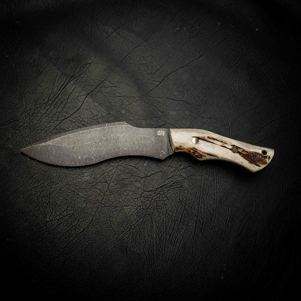 Stonewashed Kukri – Fallow Deer Antler