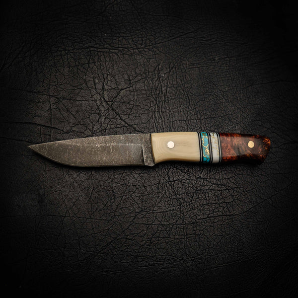 N690 Bushcraft Knife – Dark Stonewash