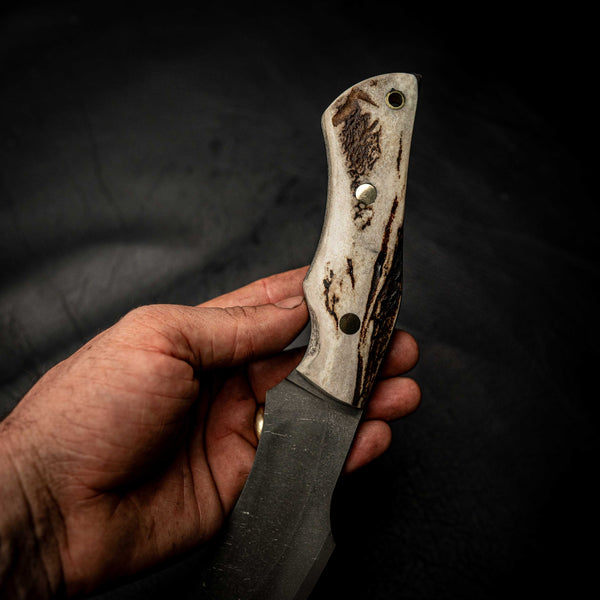 Stonewashed Kukri – Fallow Deer Antler