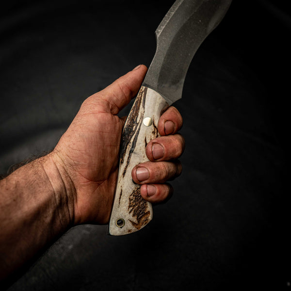 Stonewashed Kukri – Fallow Deer Antler