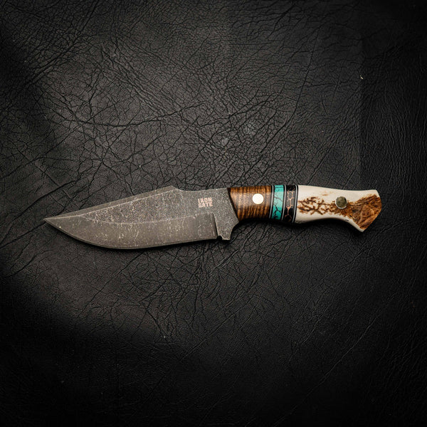 Elmax Hunter – Stabilised Acacia, TruStone Inlay & Fallow Deer Antler