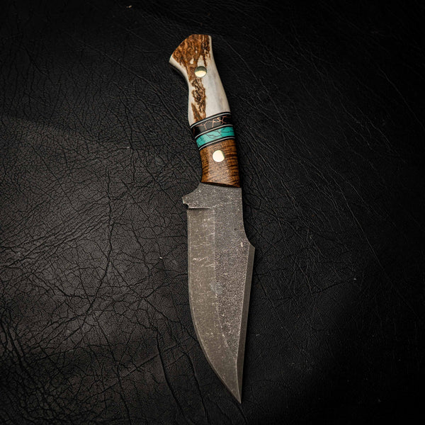 Elmax Hunter – Stabilised Acacia, TruStone Inlay & Fallow Deer Antler