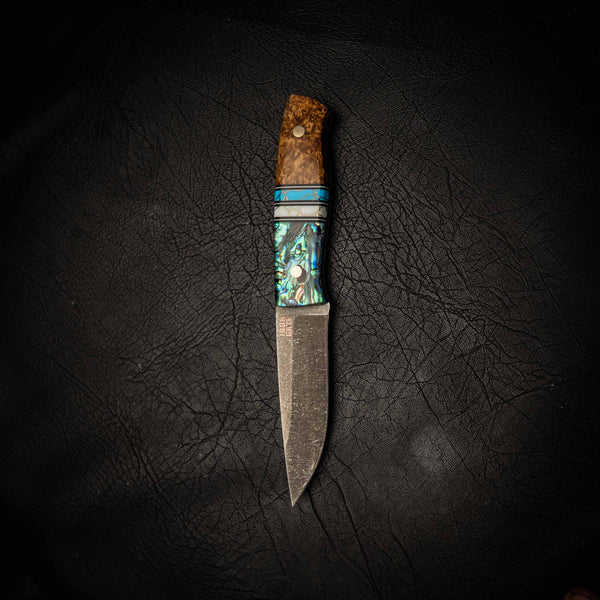 N690 Bushcraft Knife – Dark Stonewash