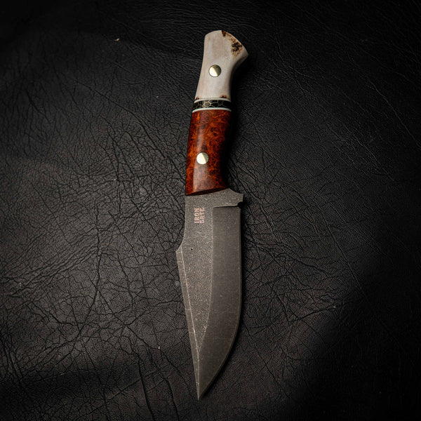 Elmax Hunter – Red Amboyna, TruStone & Deer Antler