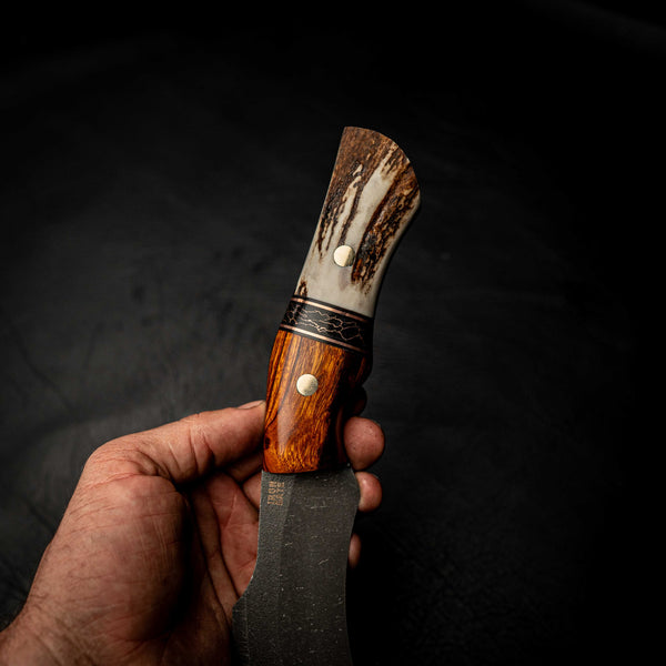 Stonewashed Kukri – Ironwood, TruStone & Antler