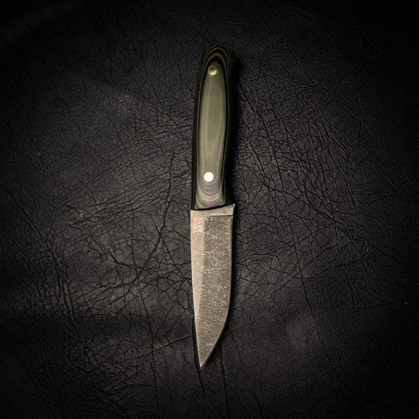 N690 Bushcraft Knife – Dark Stonewash