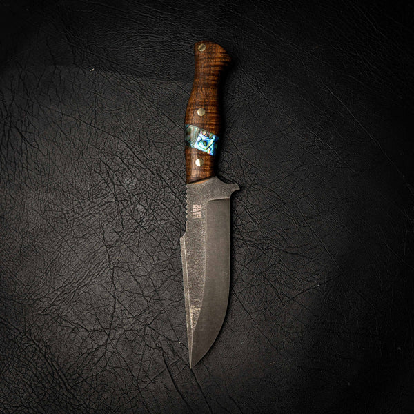 N690 Hunter – Tassie Blackwood & Abalone Inlay