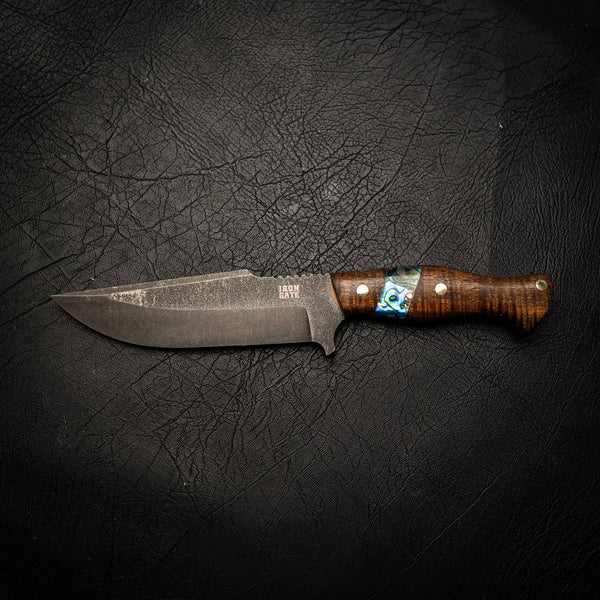 N690 Hunter – Tassie Blackwood & Abalone Inlay