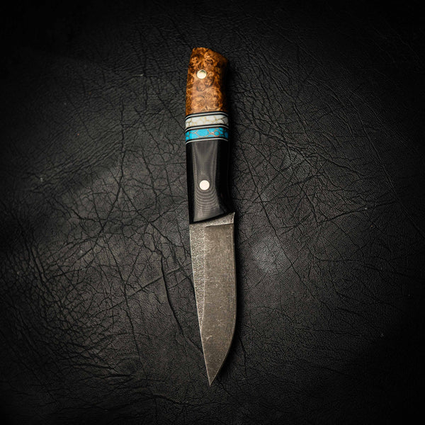 N690 Bushcraft Knife – Dark Stonewash