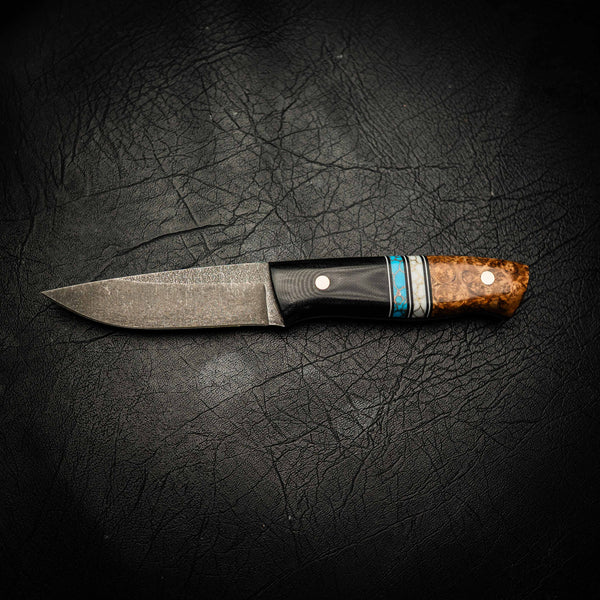 N690 Bushcraft Knife – Dark Stonewash