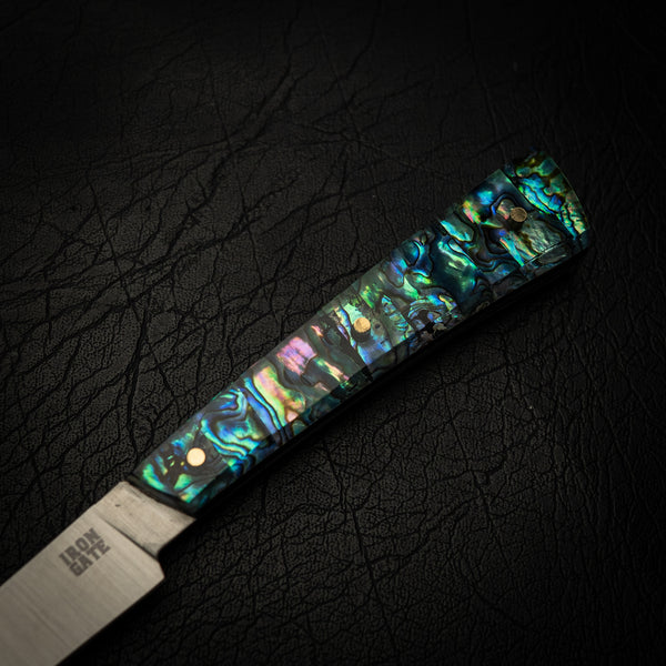 Stainless Flexxy Fillet – Natural Abalone Shell Handle