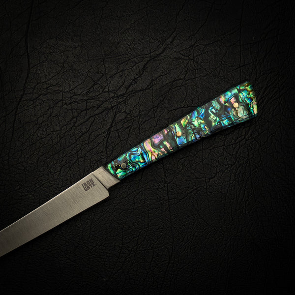 Stainless Flexxy Fillet – Natural Abalone Shell Handle