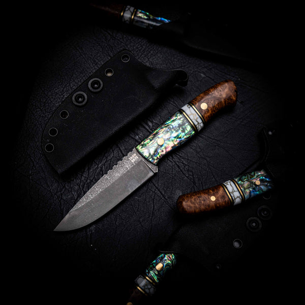 Bushcraft — York Gum Burl, TruStone & Abalone