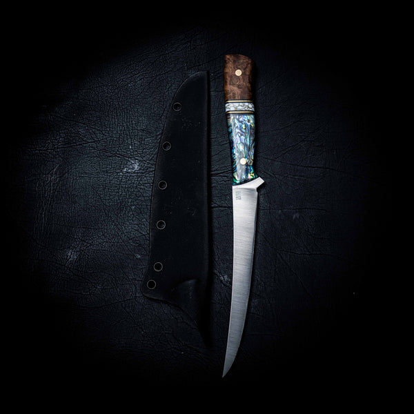 Mako Fillet — York Gum Burl, TruStone & Abalone