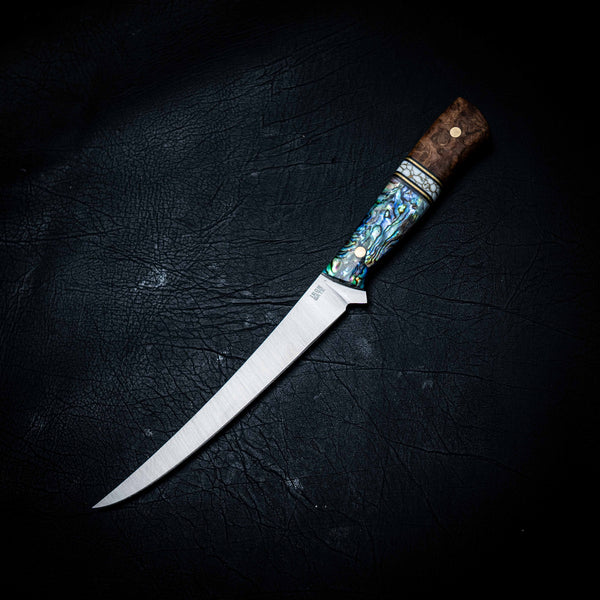 Mako Fillet — York Gum Burl, TruStone & Abalone