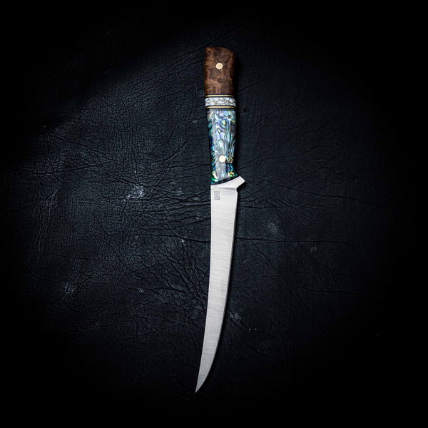 Mako Fillet — York Gum Burl, TruStone & Abalone