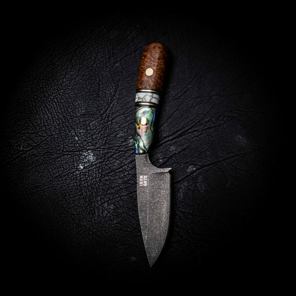 Ergo Skinner — York Gum Burl, TruStone & Abalone