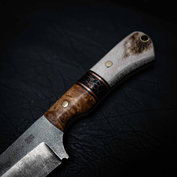 Wharncliffe — Curly Myrtle, TruStone & Deer Antler