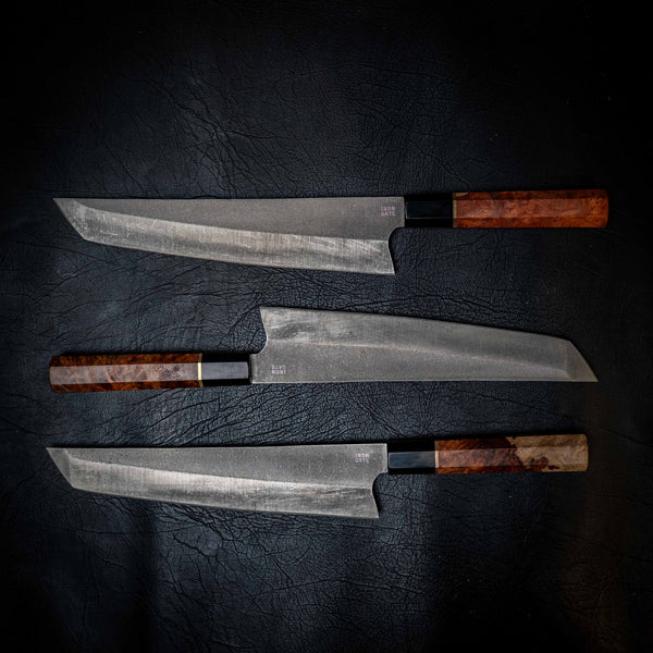 N690 Kiritsuke Kitchen Knife — Ebony & Ironwood