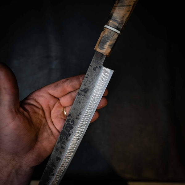 Coppermascus Tuna Sword — 52100 Carbon Damascus
