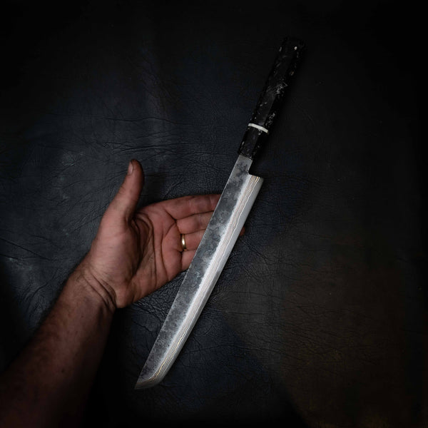 Coppermascus Tuna Sword — 52100 Carbon Damascus