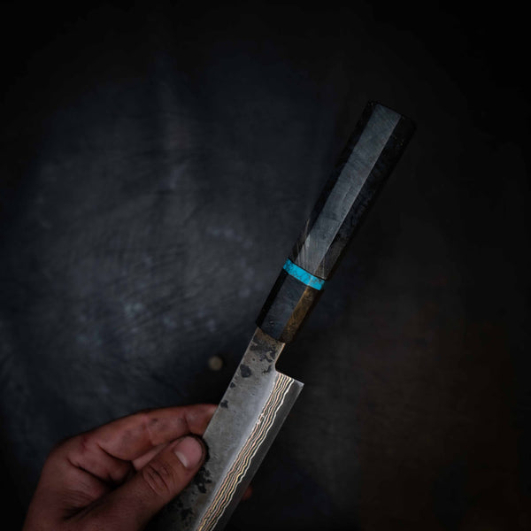Coppermascus Tuna Sword — 52100 Carbon Damascus