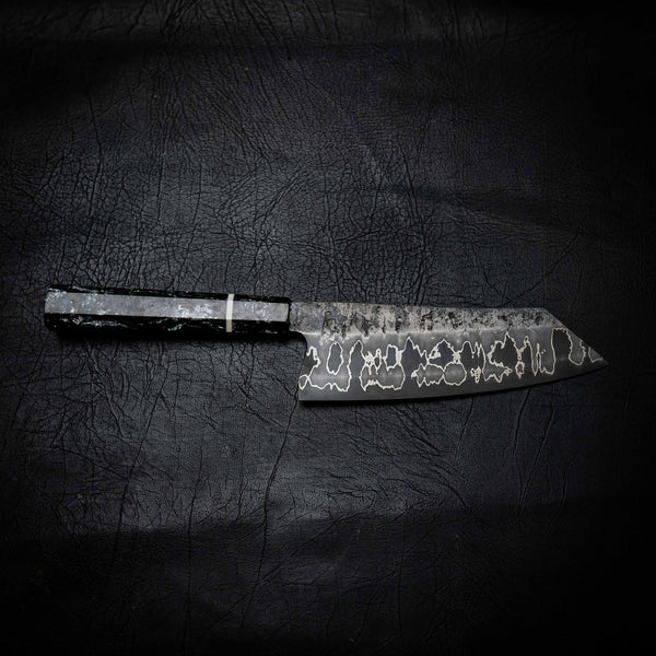 Santoku | 52100 San Mai, Carbon Fibre Wa Handle