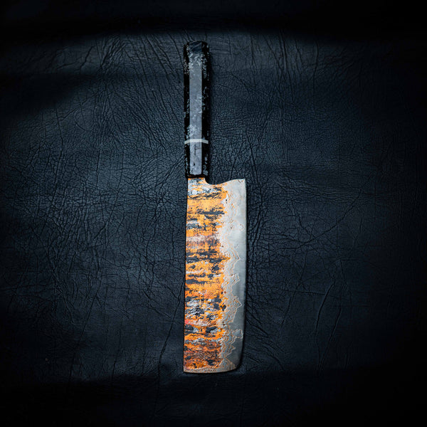 Nakiri | 52100 Coppermascus San Mai, Carbon Fibre Wa Handle