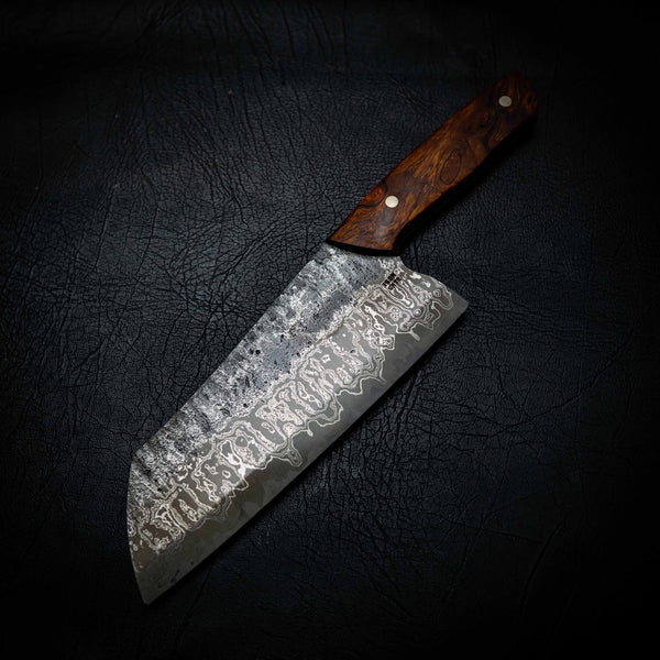 5-Piece Kitchen Set | Stainless Damascus San Mai, Arizona Ironwood