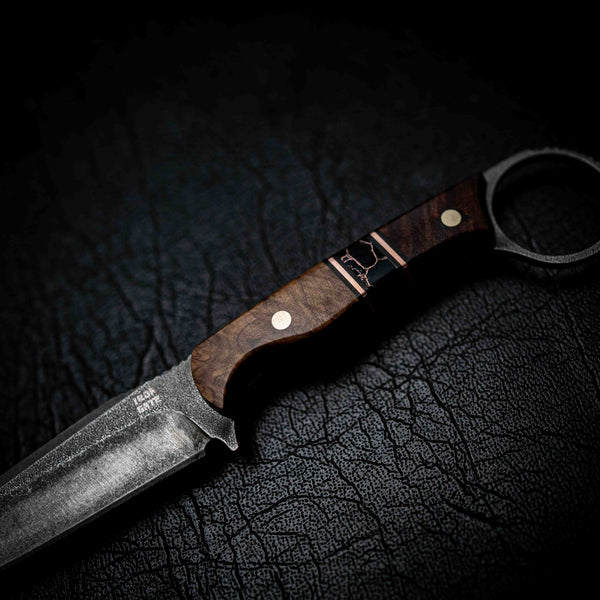 The Crow — Ringed Gidgee, York Gum Burl, TruStone & Brass