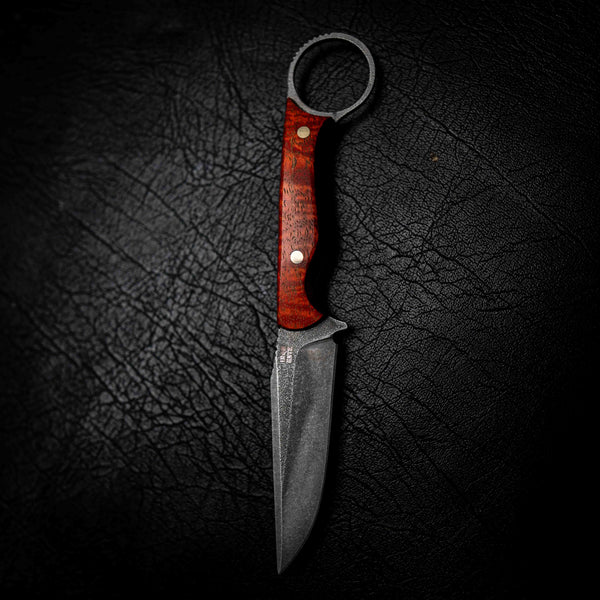 The Crow — Dyed Orange Mango Wood