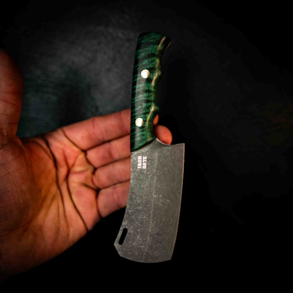 Mini Cleaver — Emerald Curly Mango