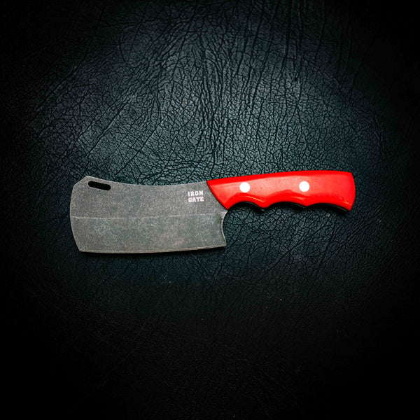 Mini Cleaver — Fluorocarbon Glow, Red
