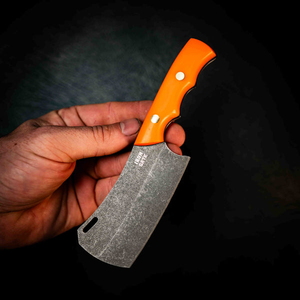 Mini Cleaver — Fluorocarbon Glow, Orange