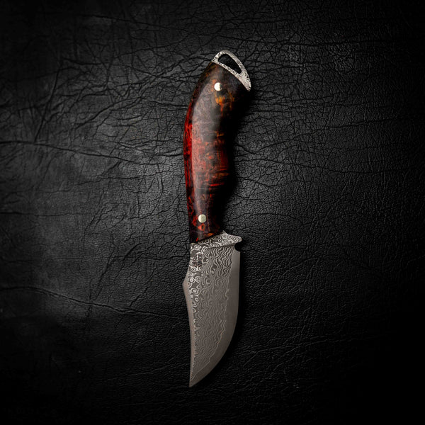 Mini Skinner — Red & Purple Curly Maple