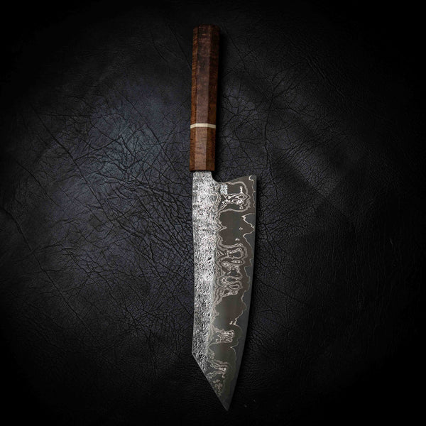 Bunka | 52100 Damascus San Mai, Tasmanian Blackwood Wa Handle